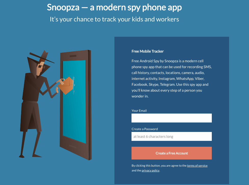 spy app Snoopza