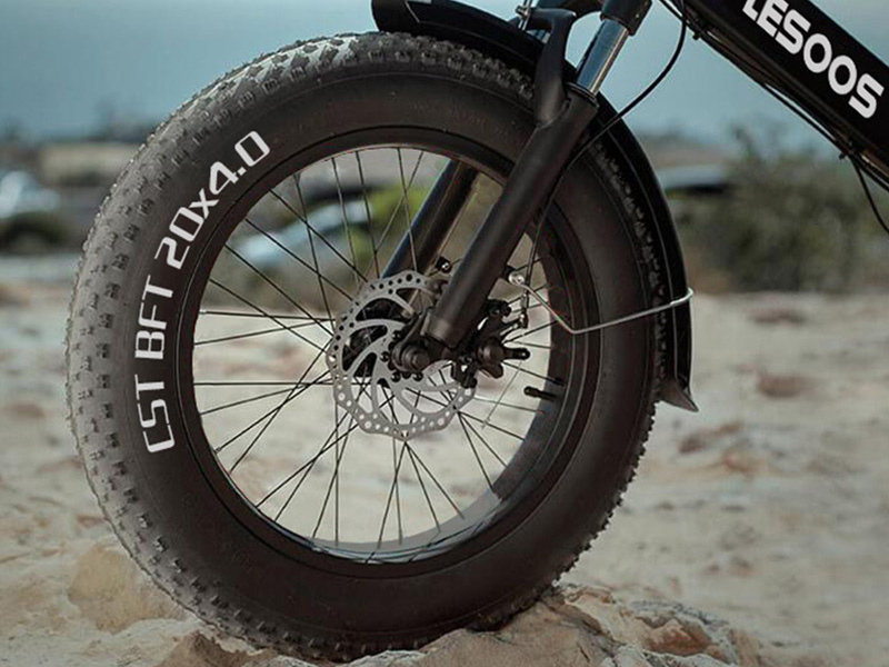 Lesoos Fatsky Ebike-Folding Fat Tire Electric Bike