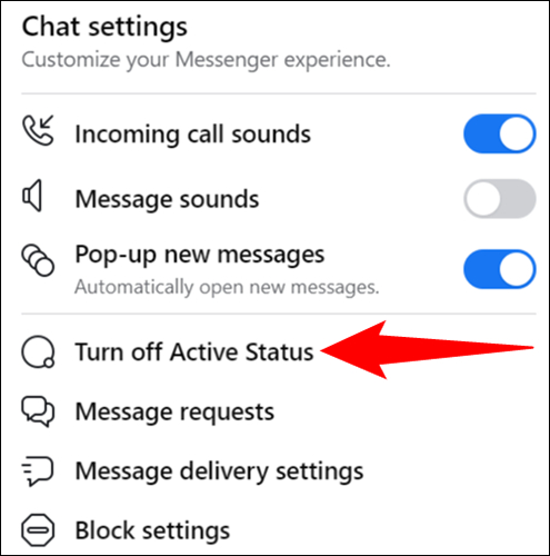 How to Turn Off Active Status in Messenger