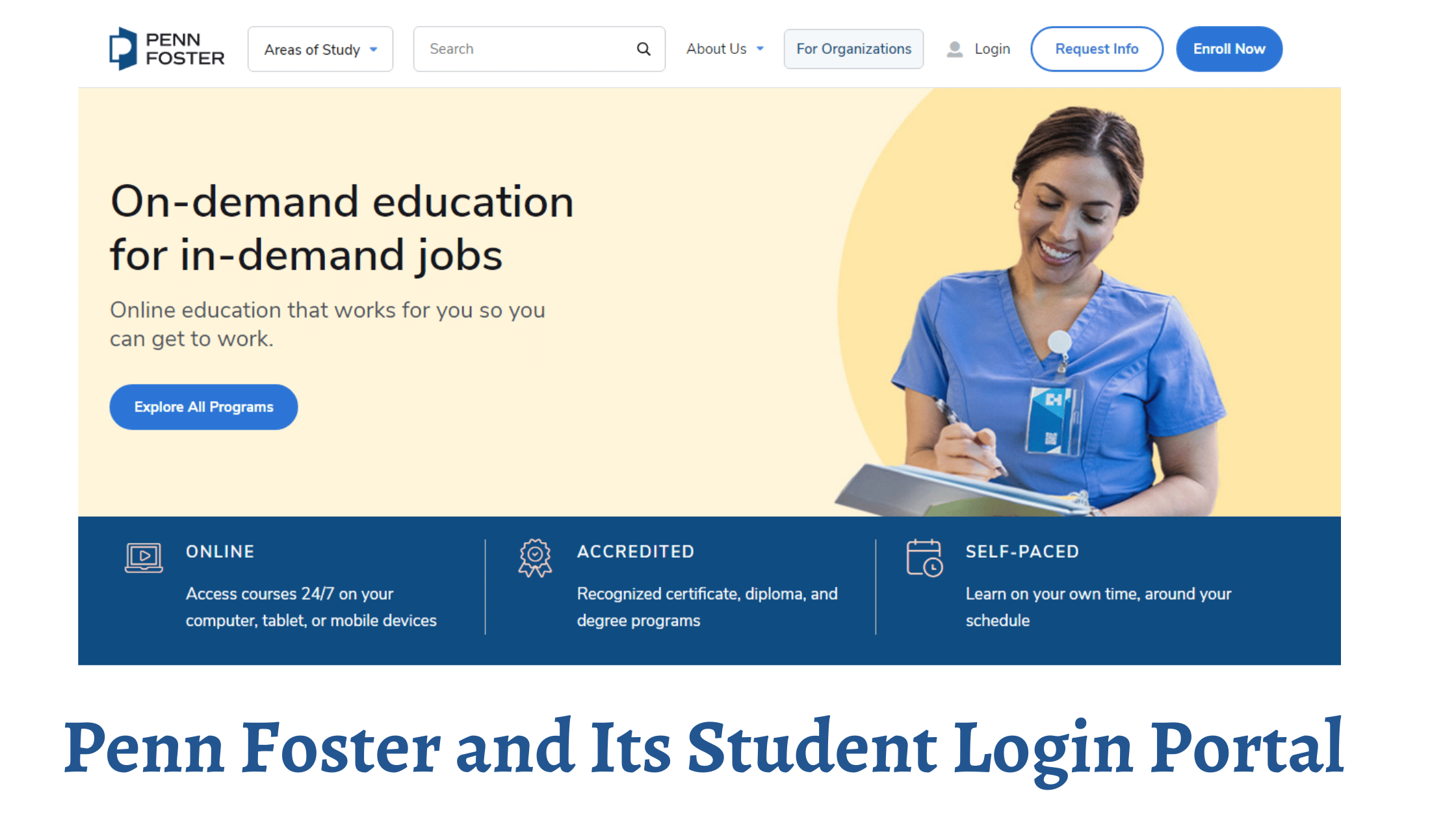 How to Login to the Penn Foster Student Account