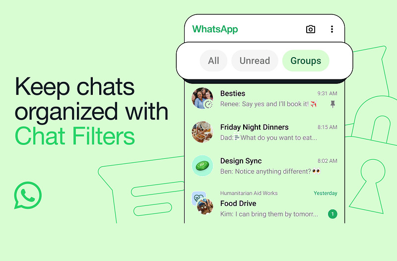 WhatsApp Introduces New Chat Filters